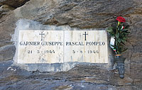Villar Pellice, lapidi a Garnier Giuseppe e Pascal Pompeo